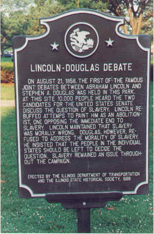 JOHN HOSSACK, LINCOLN DOUGLAS DEBATE,OTTAWA,ILLINOIS,1858